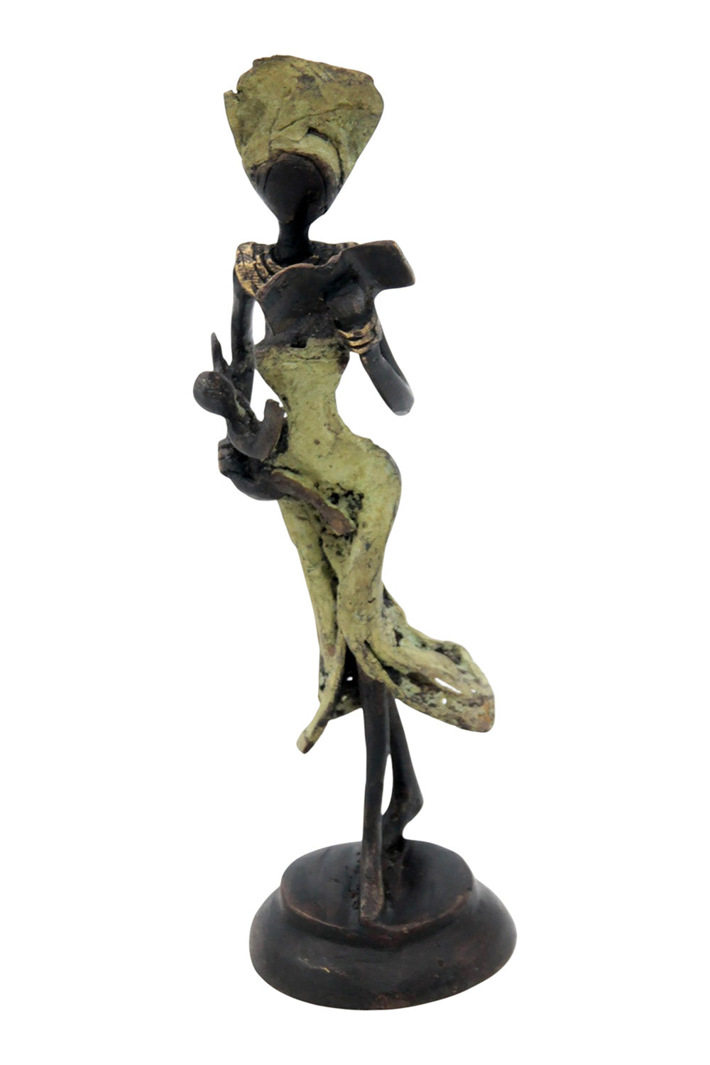 Bronze 15 cm vert n°17 Bronzes d'Afrique