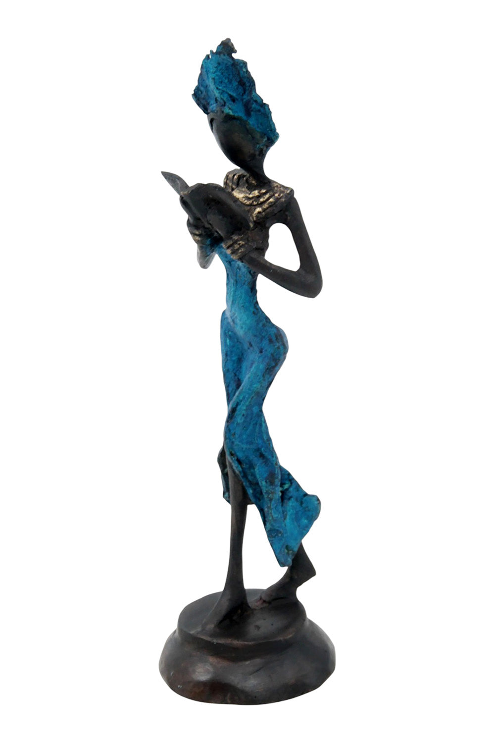 Bronze 15 cm bleu n°4 Bronzes d'Afrique