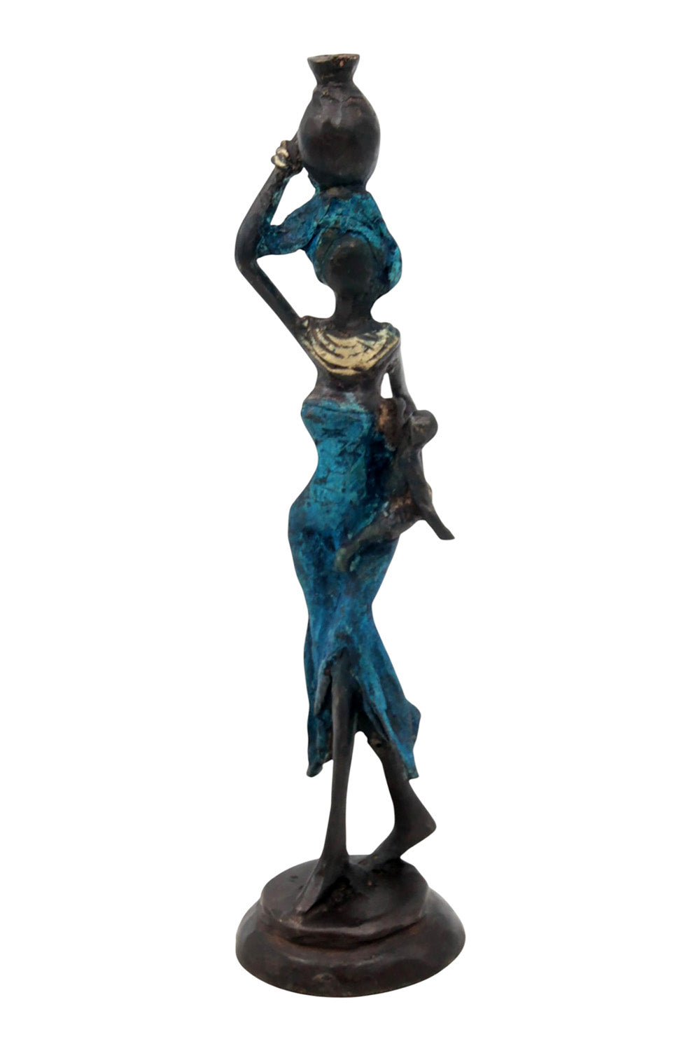Bronze 15 cm bleu n°7 Bronzes d'Afrique