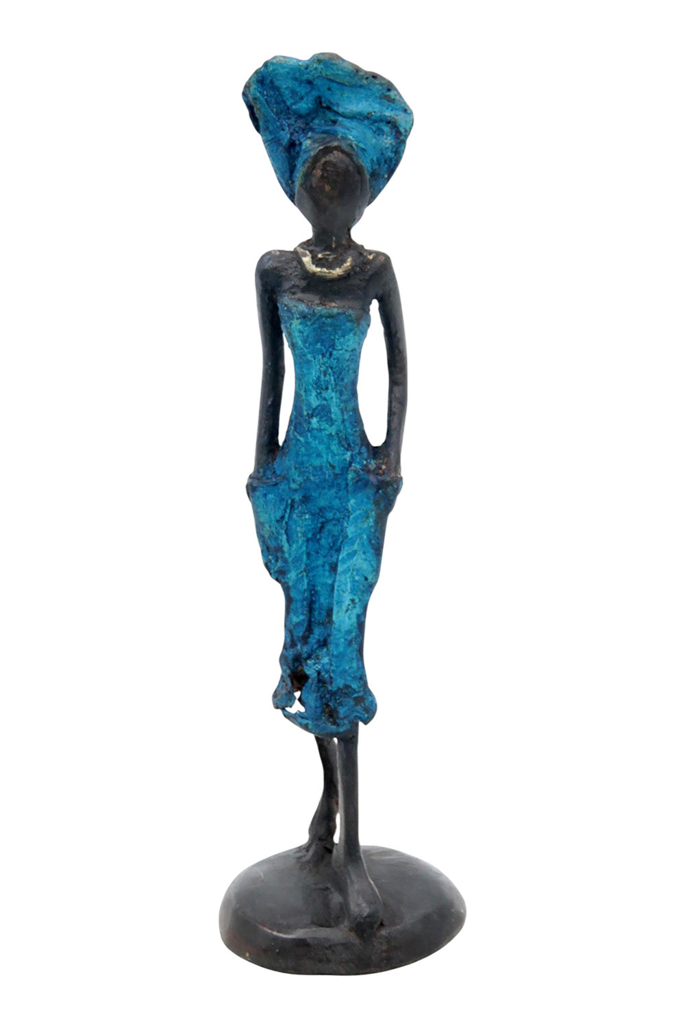 Bronze 15 cm bleu n°9 Bronzes d'Afrique