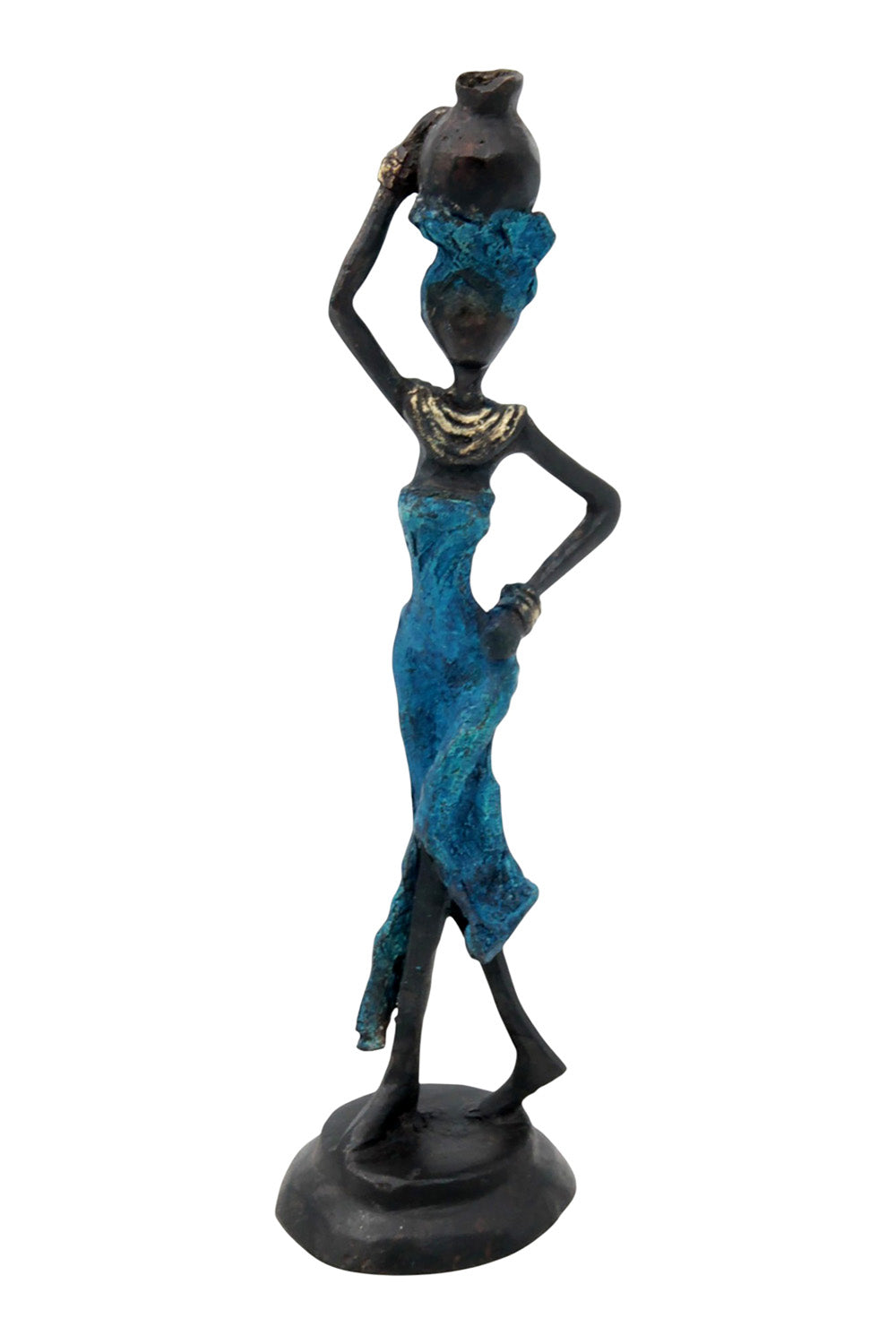 Bronze 15 cm bleu n°12 Bronzes d'Afrique