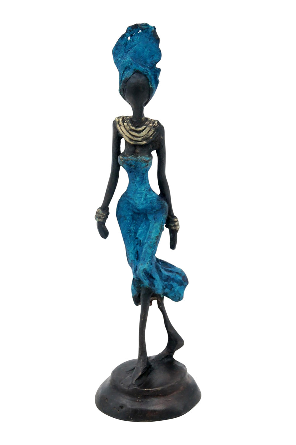Bronze 15 cm bleu n°14 Bronzes d'Afrique