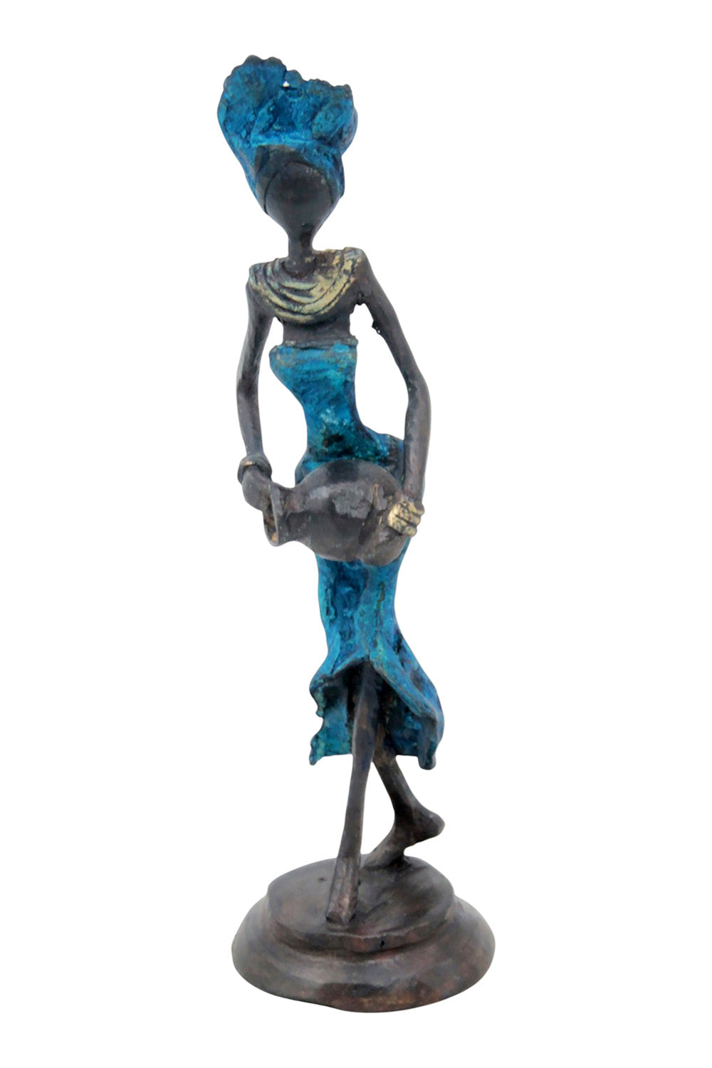 Bronze 15 cm bleu n°16 Bronzes d'Afrique