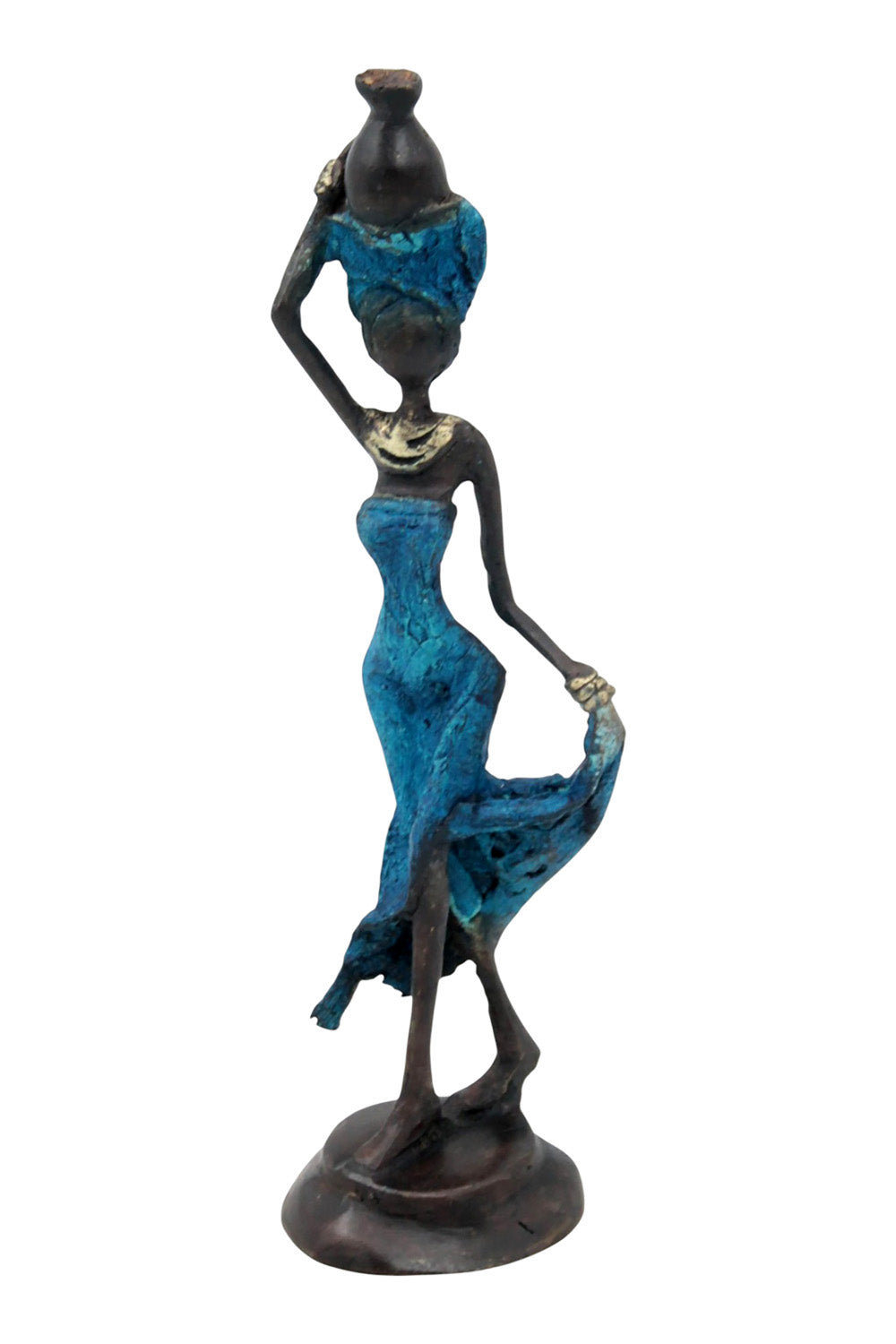 Bronze 15 cm bleu n°17 Bronzes d'Afrique