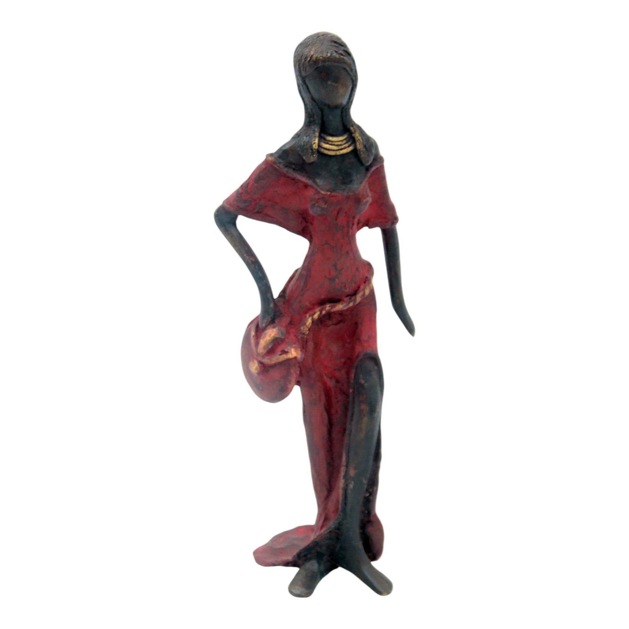 Bronze 25 cm rouge n°23 Bronzes d'Afrique