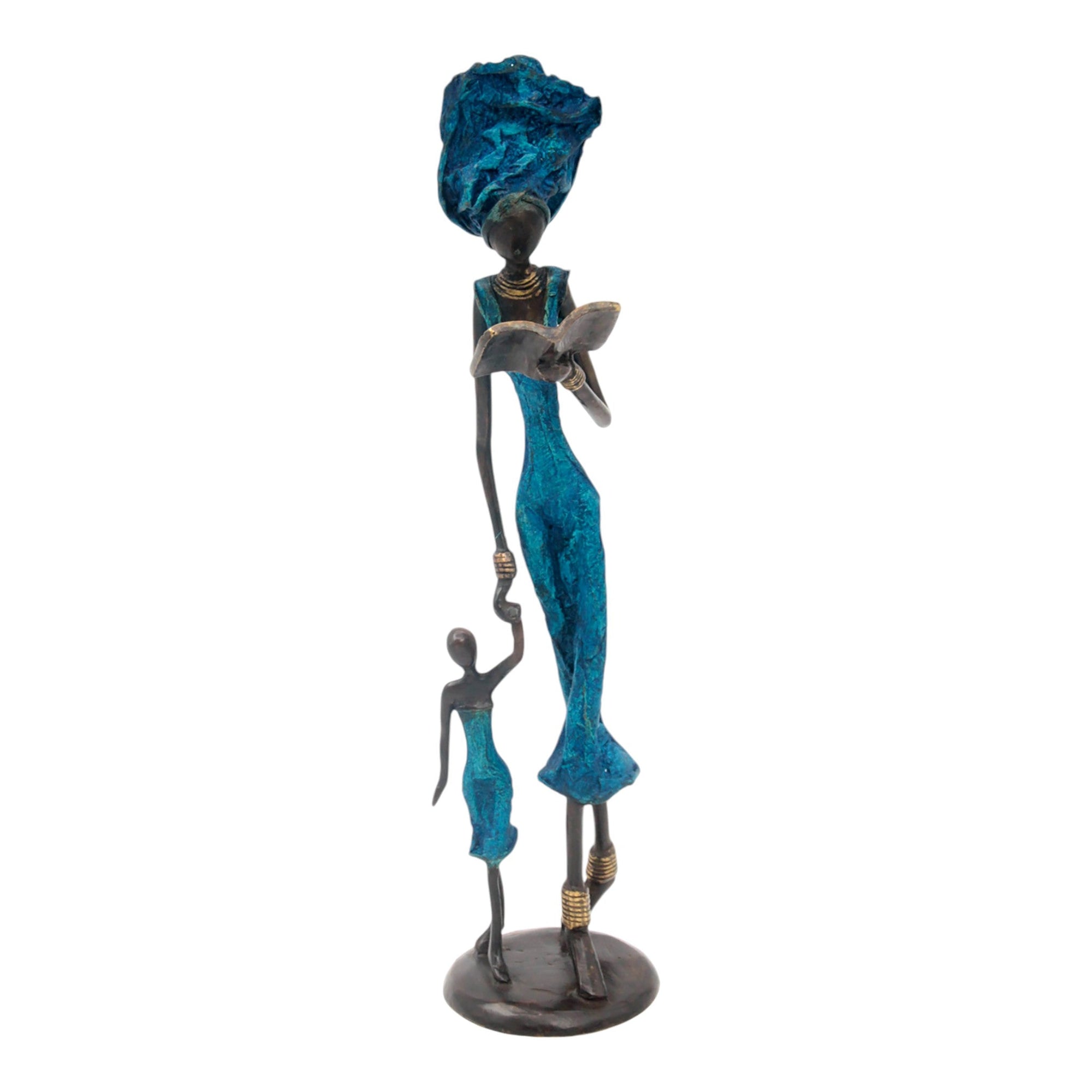 Bronze 35 cm bleu n°23 Bronzes d'Afrique