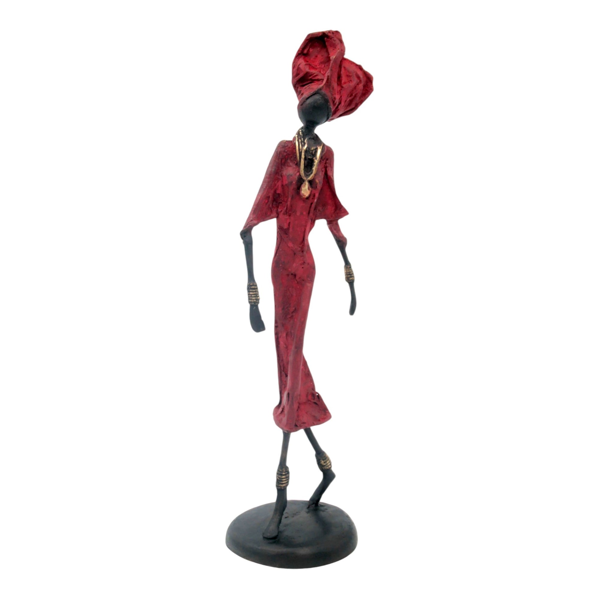 Bronze 35 cm rouge n°21 Bronzes d'Afrique