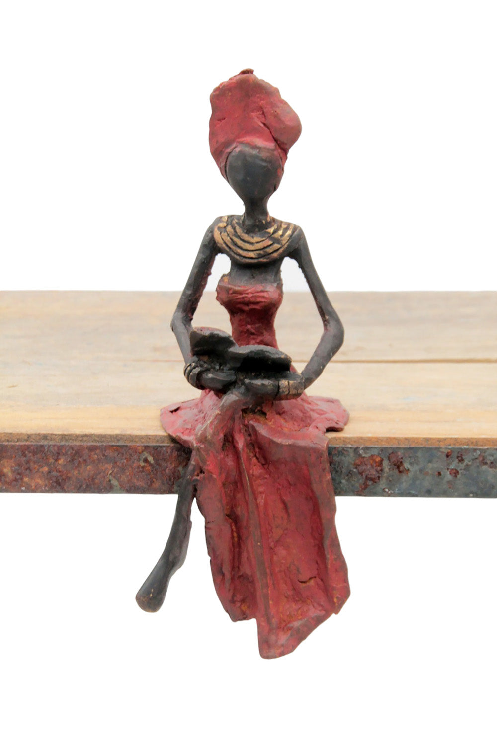 Bronze assis 15 cm rouge n°11 