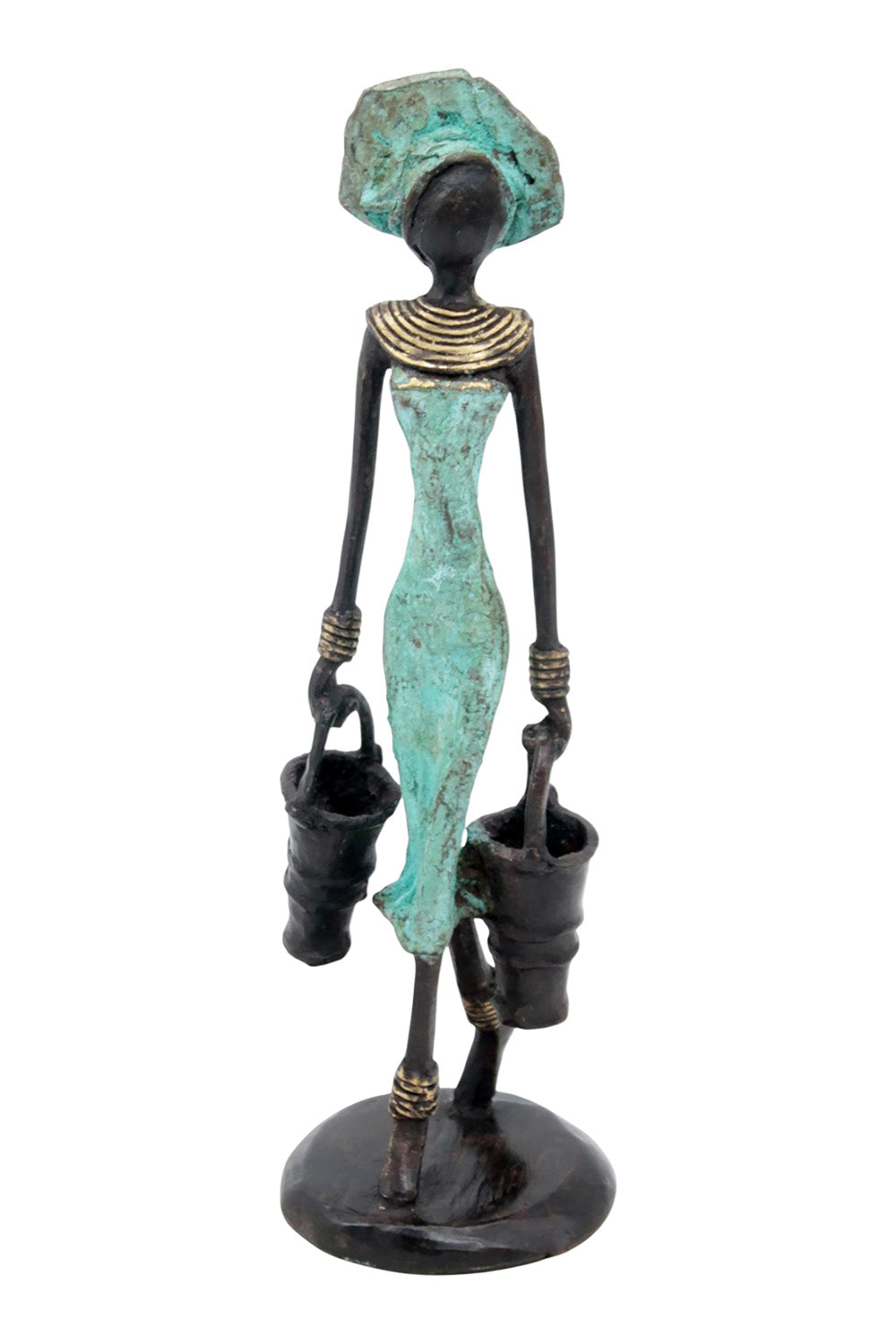 Bronze 25 cm turquoise n°4 