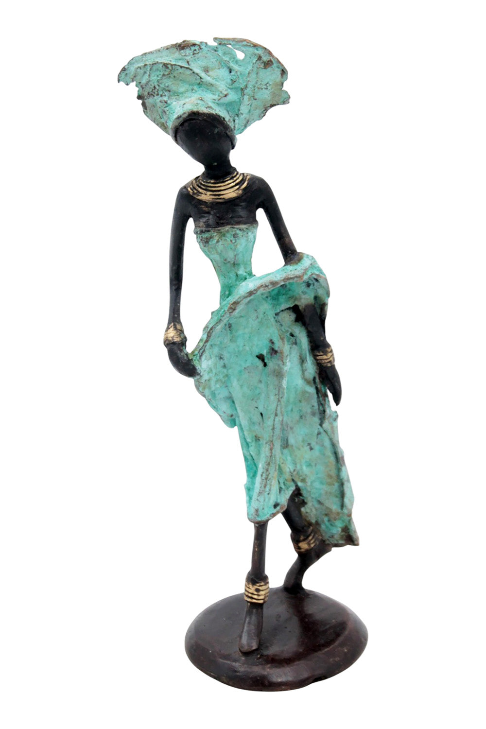 Bronze 25 cm turquoise n°5 