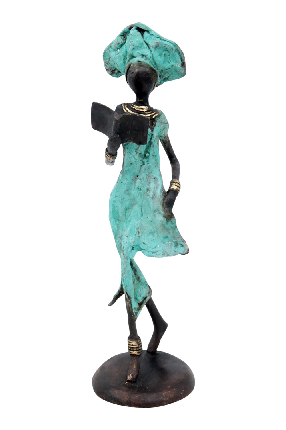 Bronze 25 cm turquoise n°7 