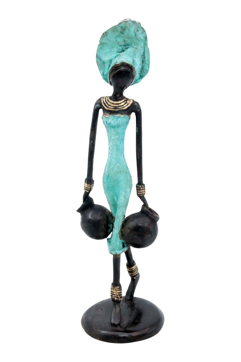 Bronze 25 cm turquoise n°12 
