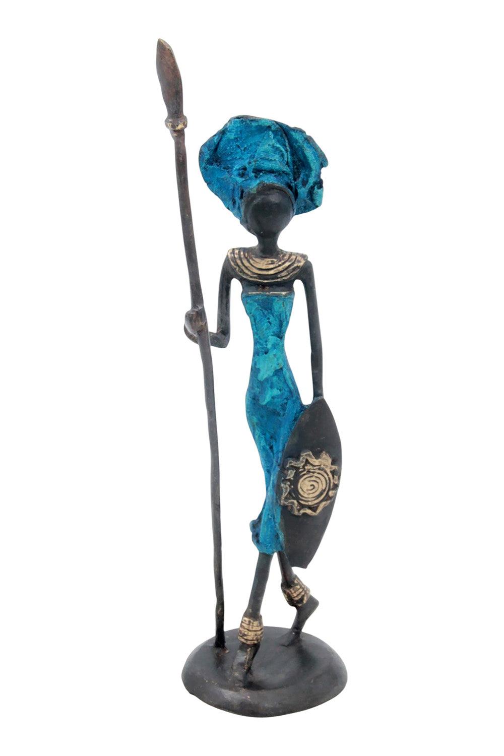 Bronze 25 cm bleu n°13 