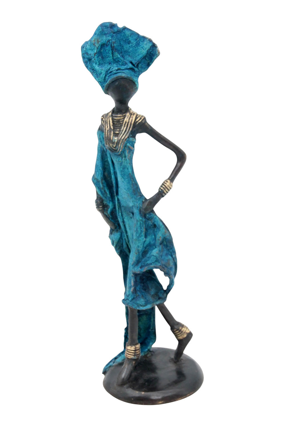 Bronze 25 cm bleu n°17 