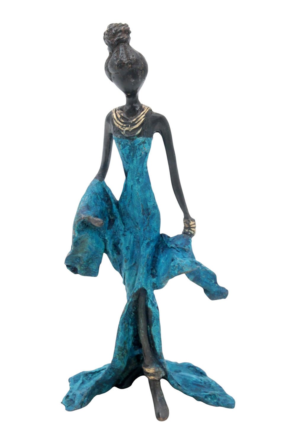 Bronze 25 cm bleu n°25 