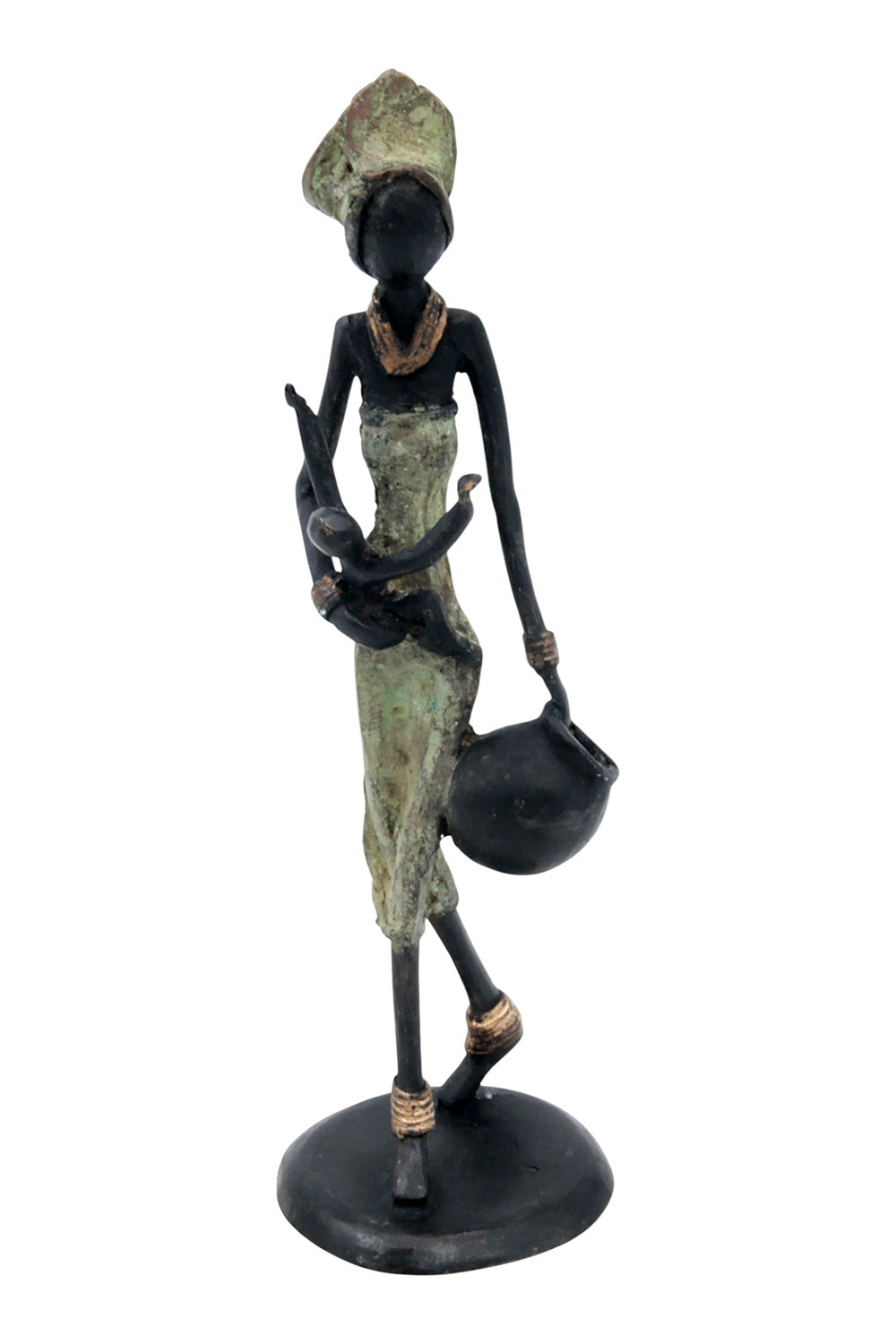 Bronze 25 cm vert n°18 