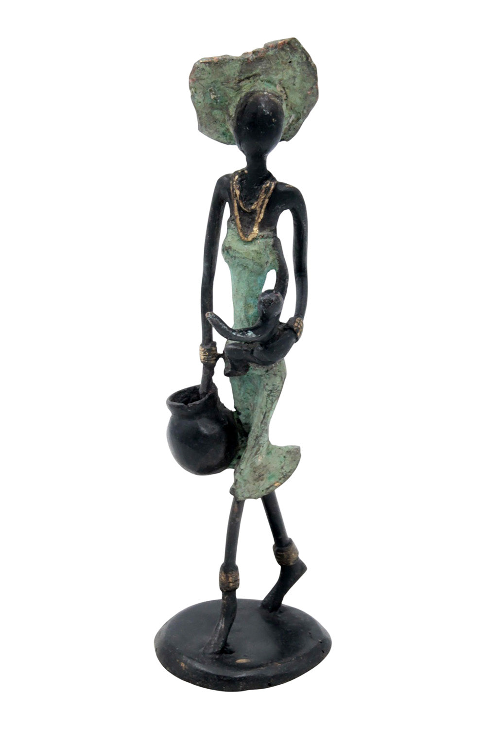 Bronze 25 cm vert n°25 