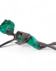 Bronze allongé 20 cm turquoise n°12 Bronzes d'Afrique