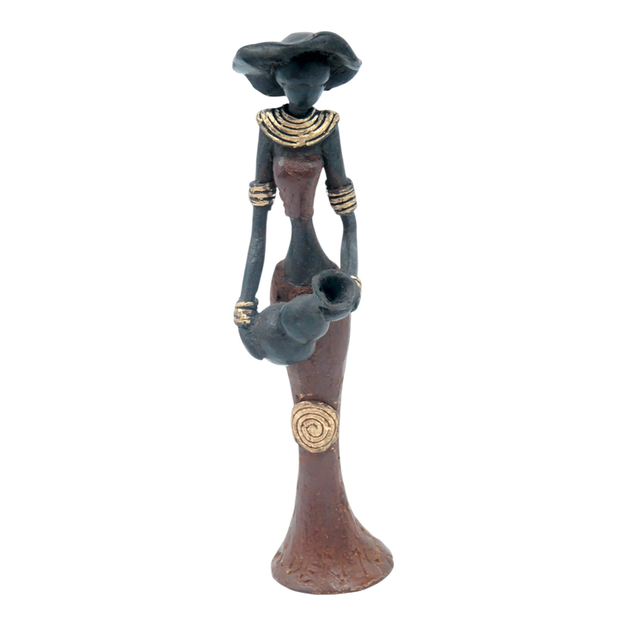 Bronze Mohamadi Dermé 20 cm marron n°3 Bronzes d'Afrique