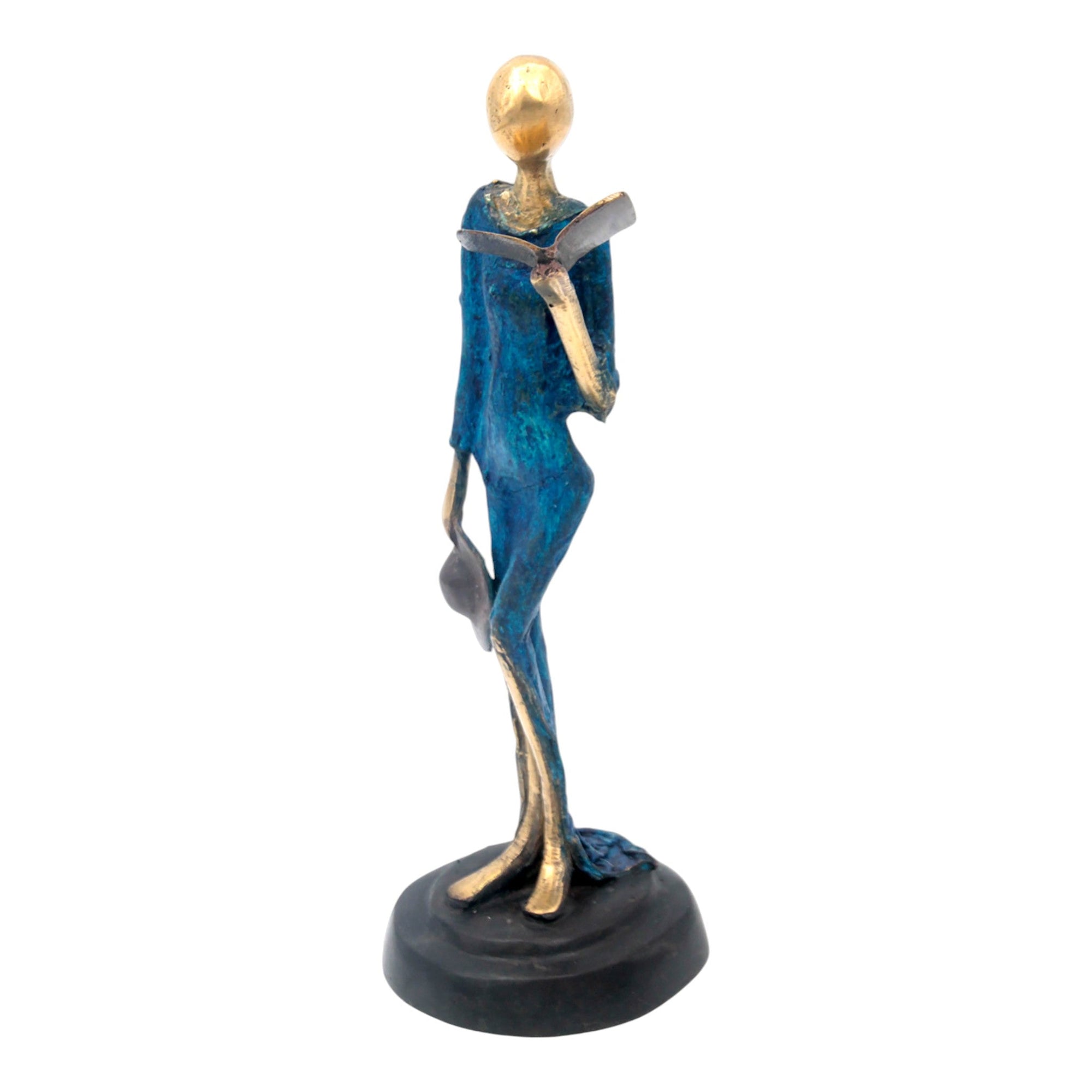 Bronze Art déco 30 cm bleu n°1 Bronzes d'Afrique