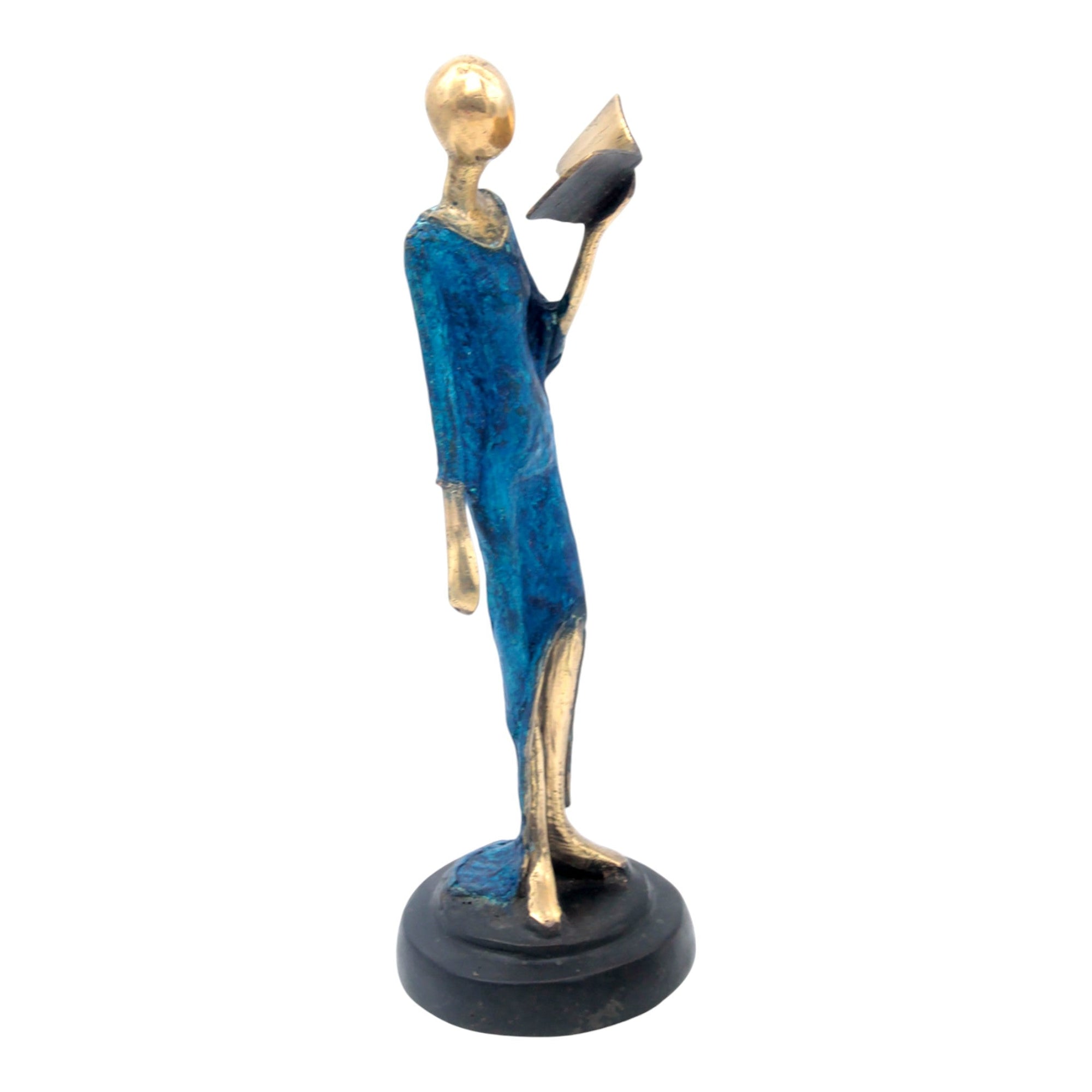 Bronze Art déco 30 cm bleu n°2 Bronzes d'Afrique