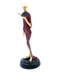 Bronze Art déco 30 cm rouge n°1 Bronzes d'Afrique