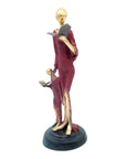 Bronze Art déco 30 cm rouge n°2 Bronzes d'Afrique