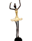 Ballerine 45 cm dorée n°2 