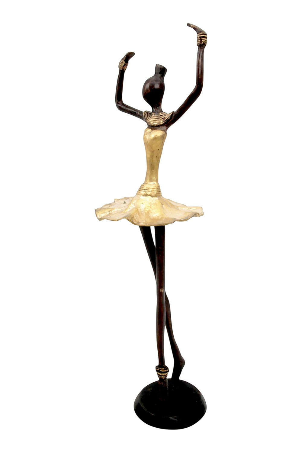 Ballerine 45 cm dorée n°2 