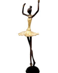 Ballerine 45 cm dorée n°2 