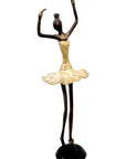 Ballerine 45 cm dorée n°2 