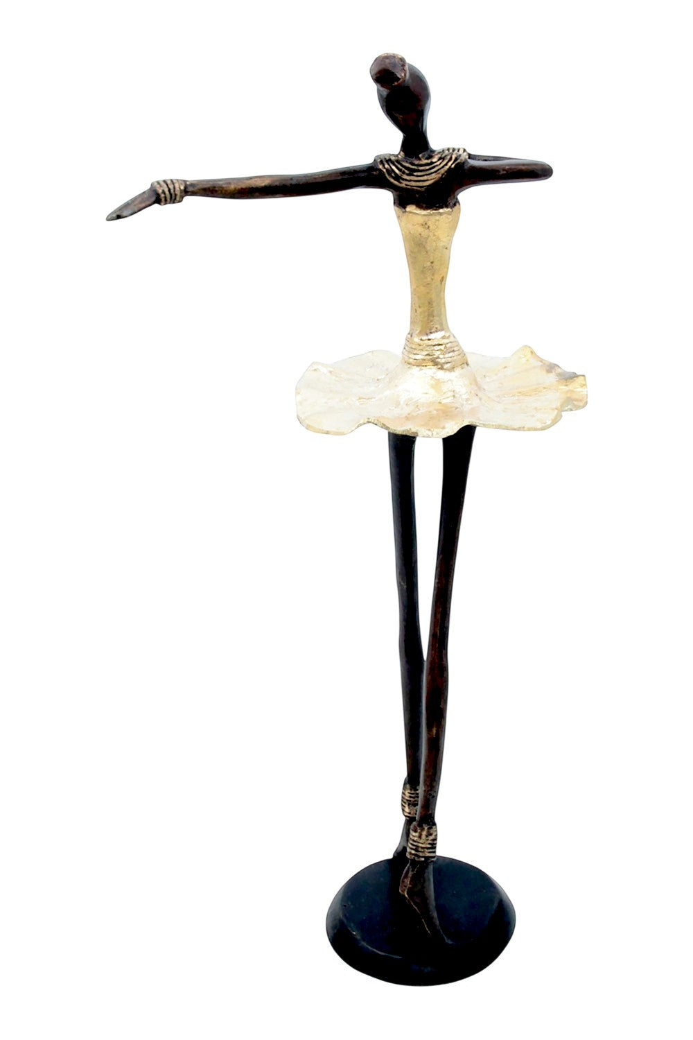 Ballerine 45 cm dorée n°3 