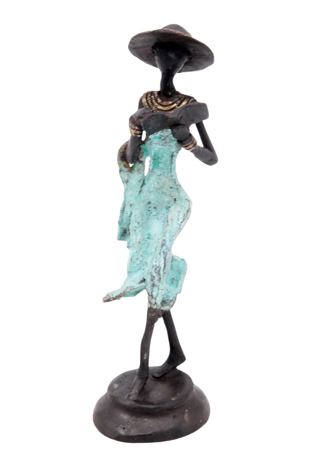 Bronze 15 cm turquoise n°2 