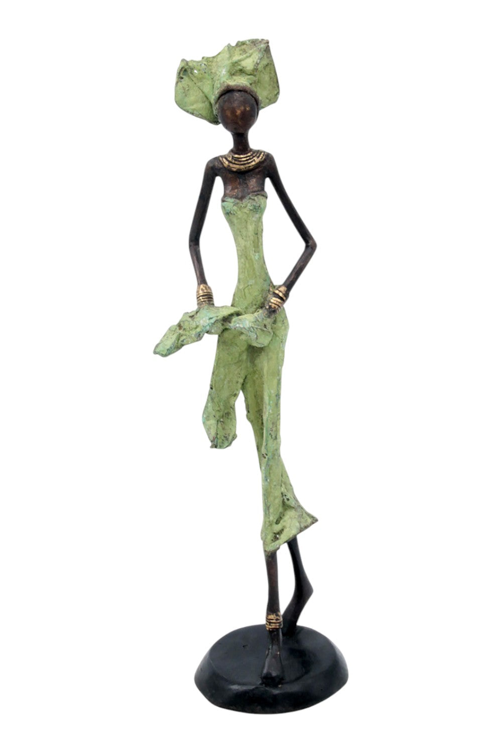 Bronze 35 cm vert n°2 