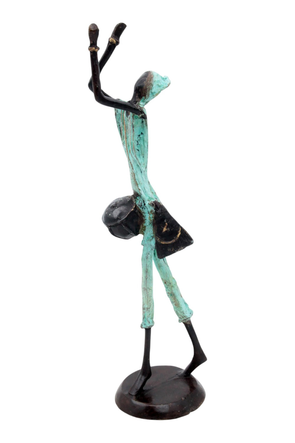 Bronze 35 cm turquoise n°13 