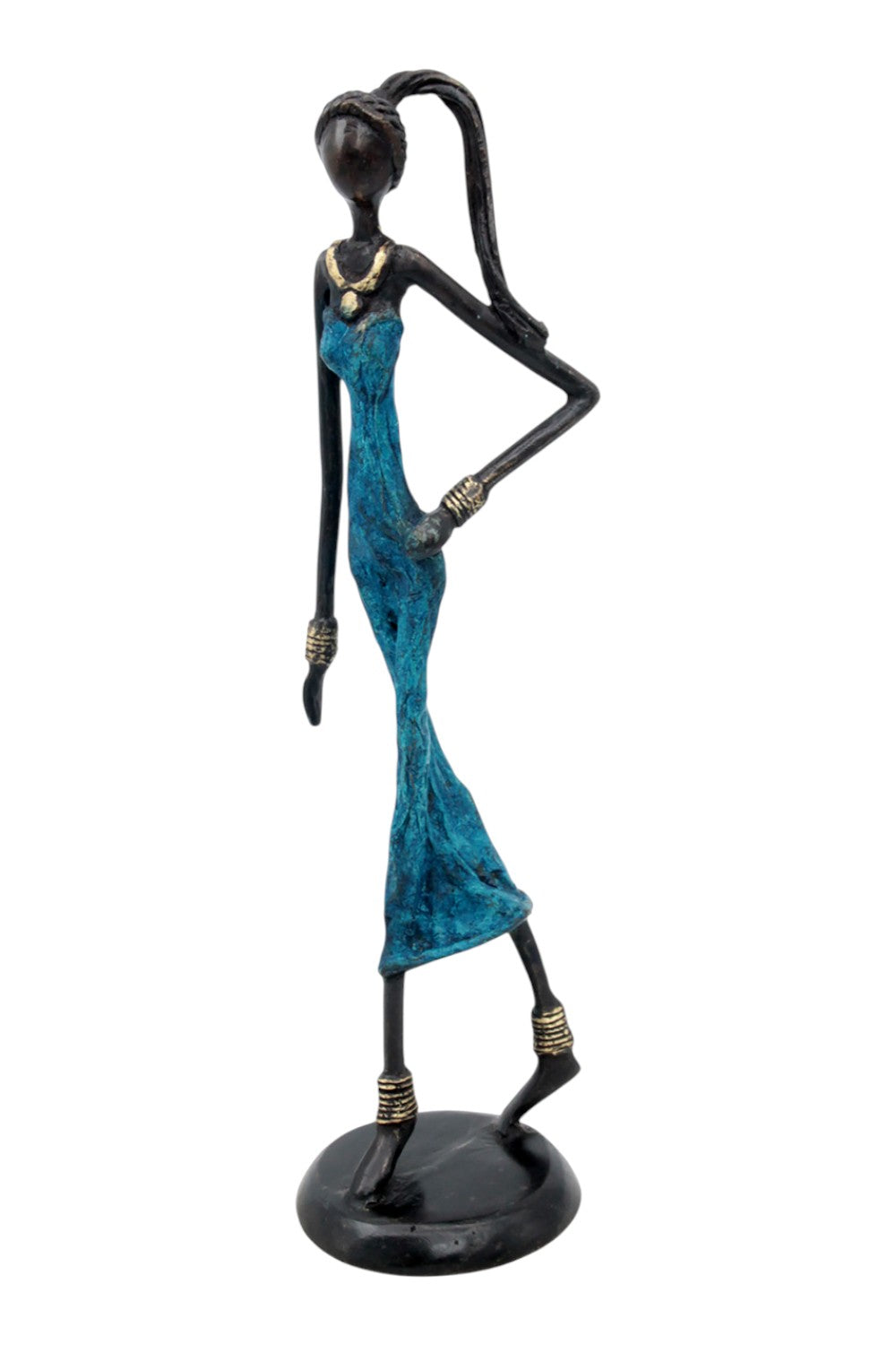 Bronze 35 cm bleu n°3 