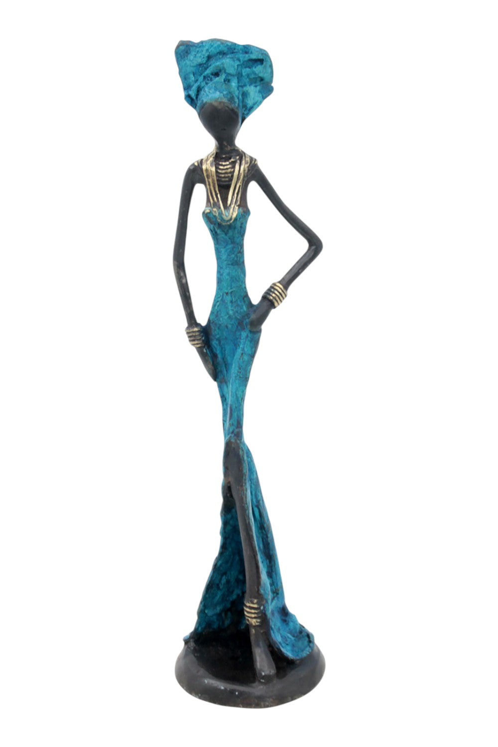 Bronze 35 cm bleu n°5 