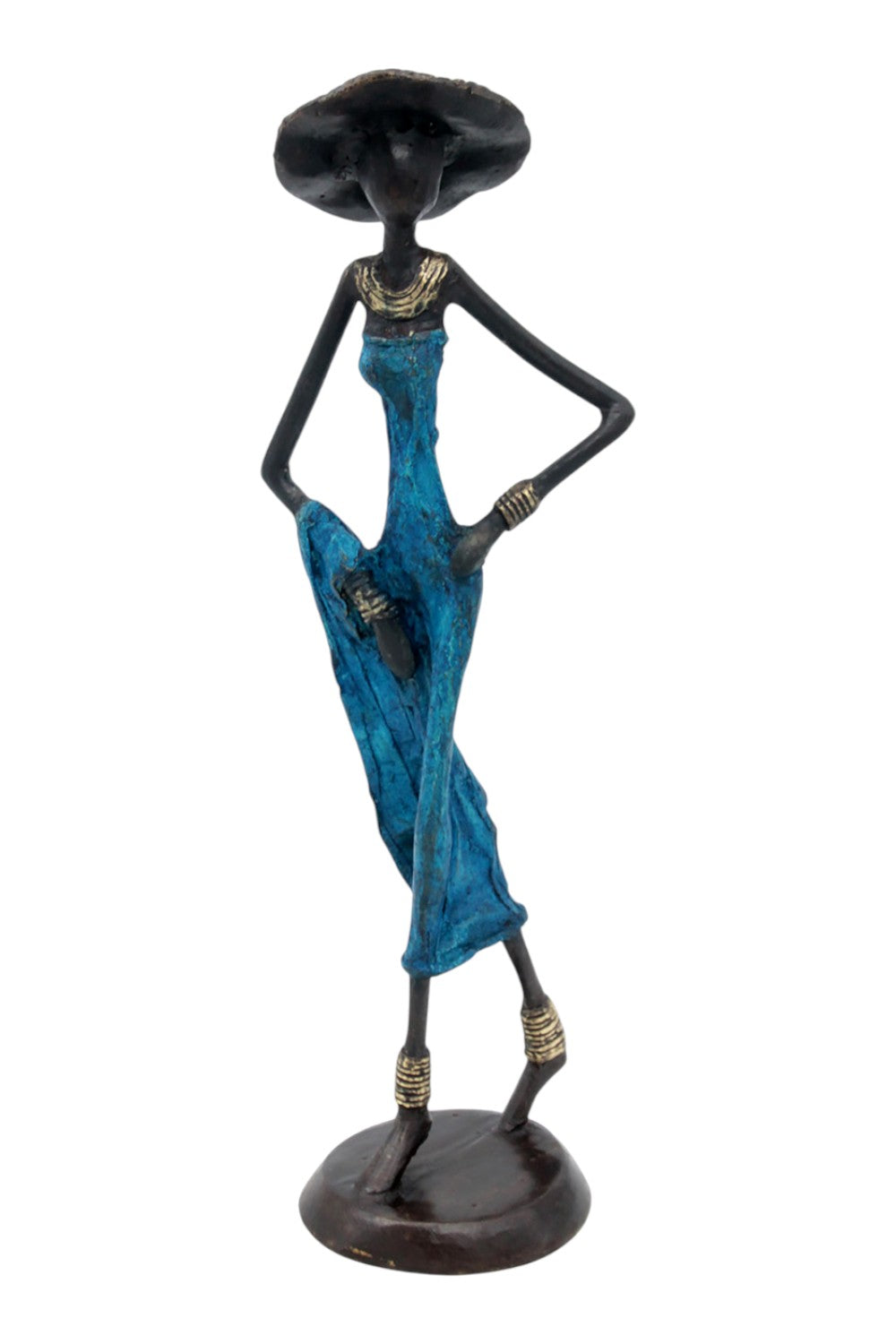 Bronze 35 cm bleu n°9 
