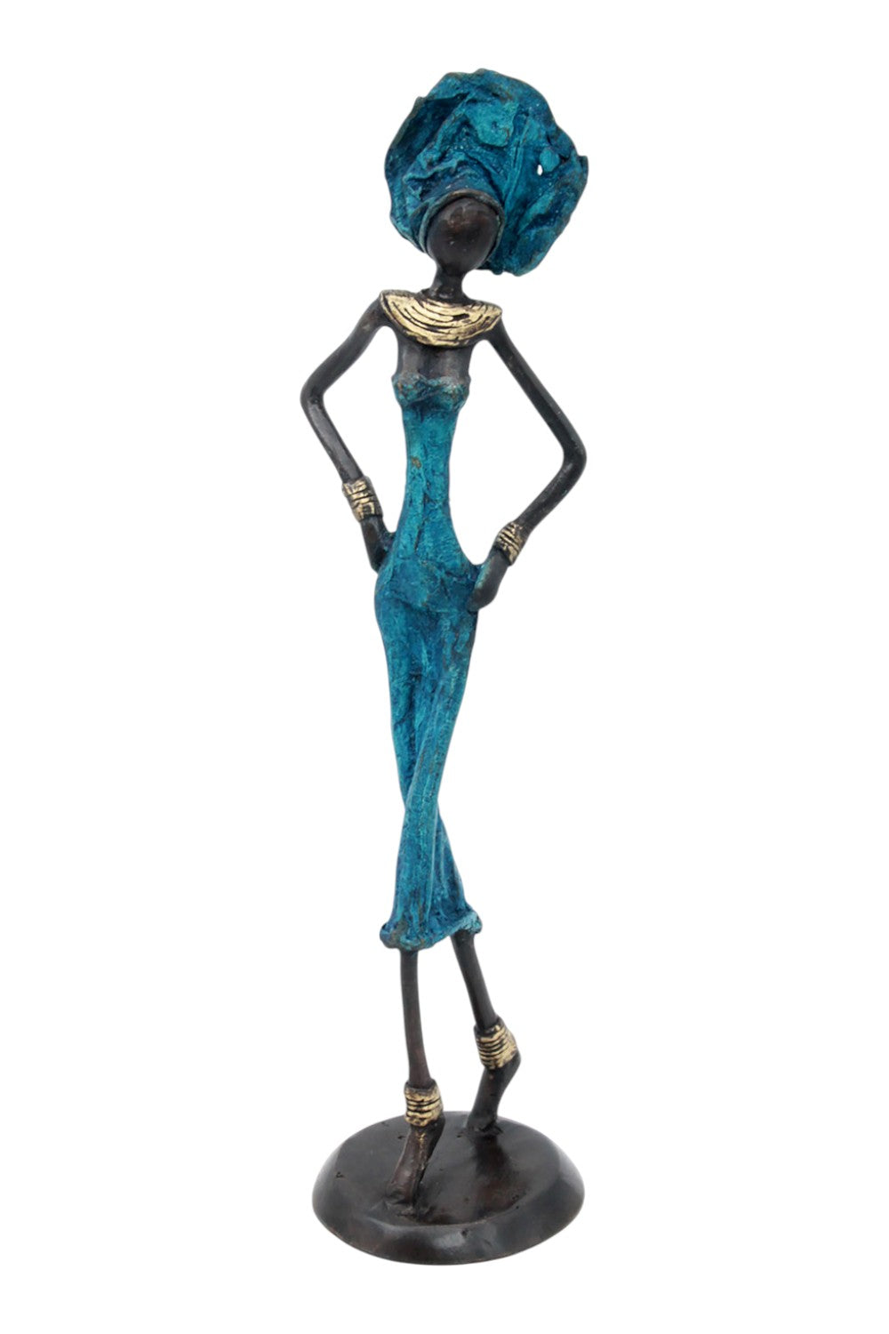 Bronze 35 cm bleu n°11 