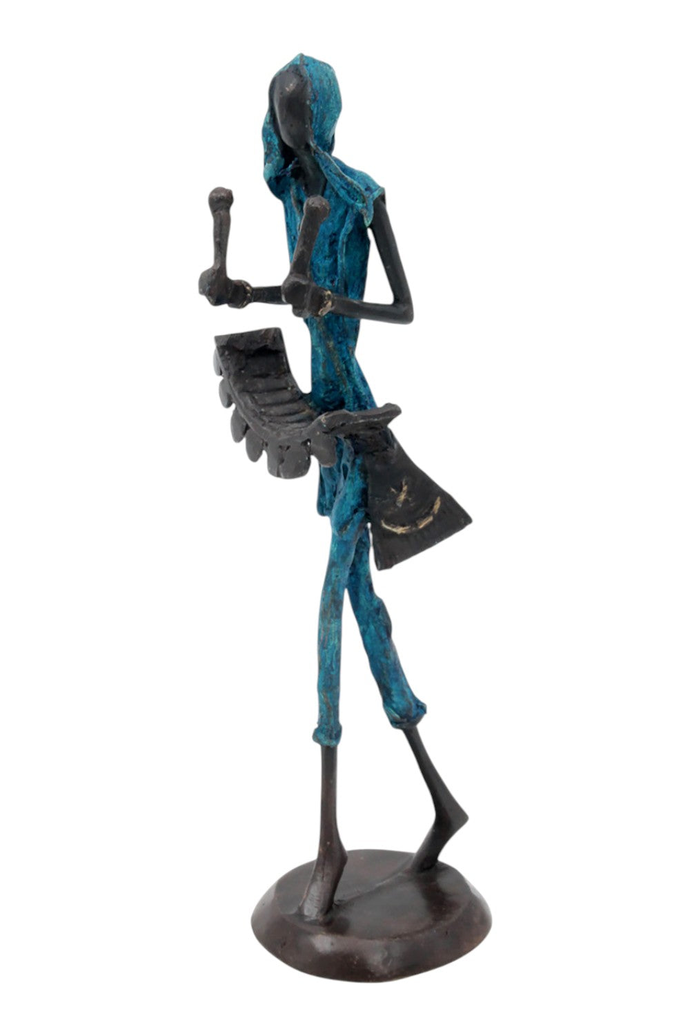 Bronze 35 cm bleu n°12 