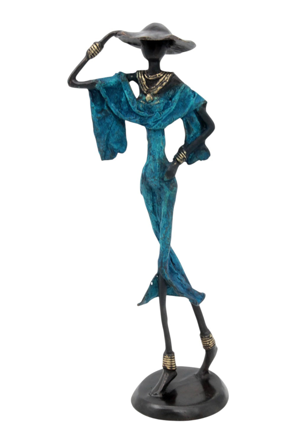Bronze 35 cm bleu n°13 