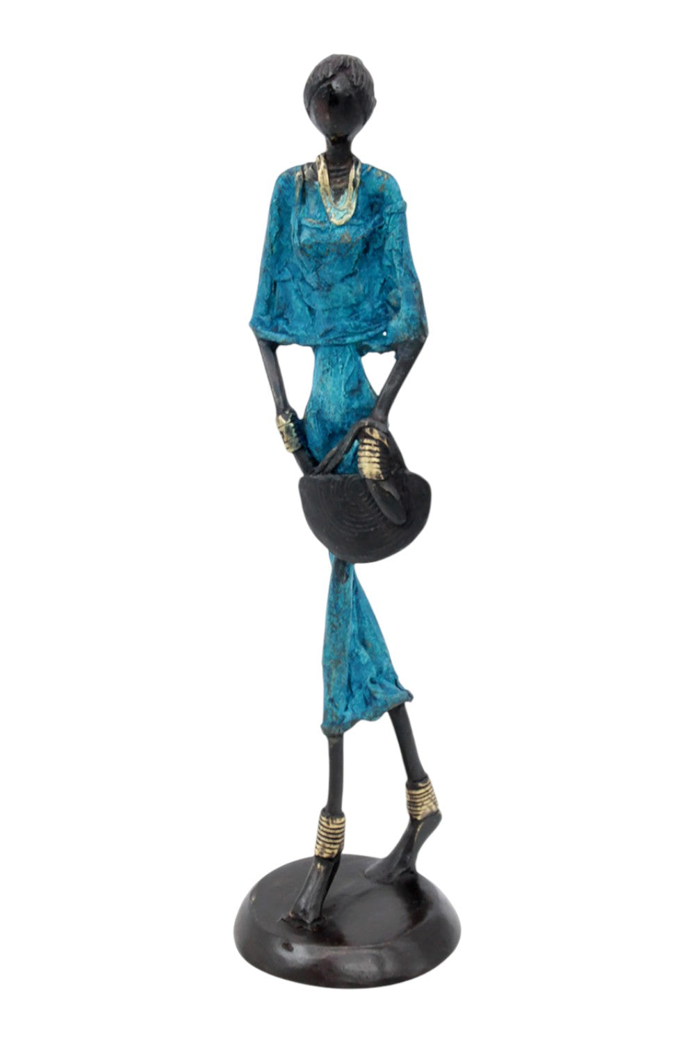 Bronze 35 cm bleu n°15 