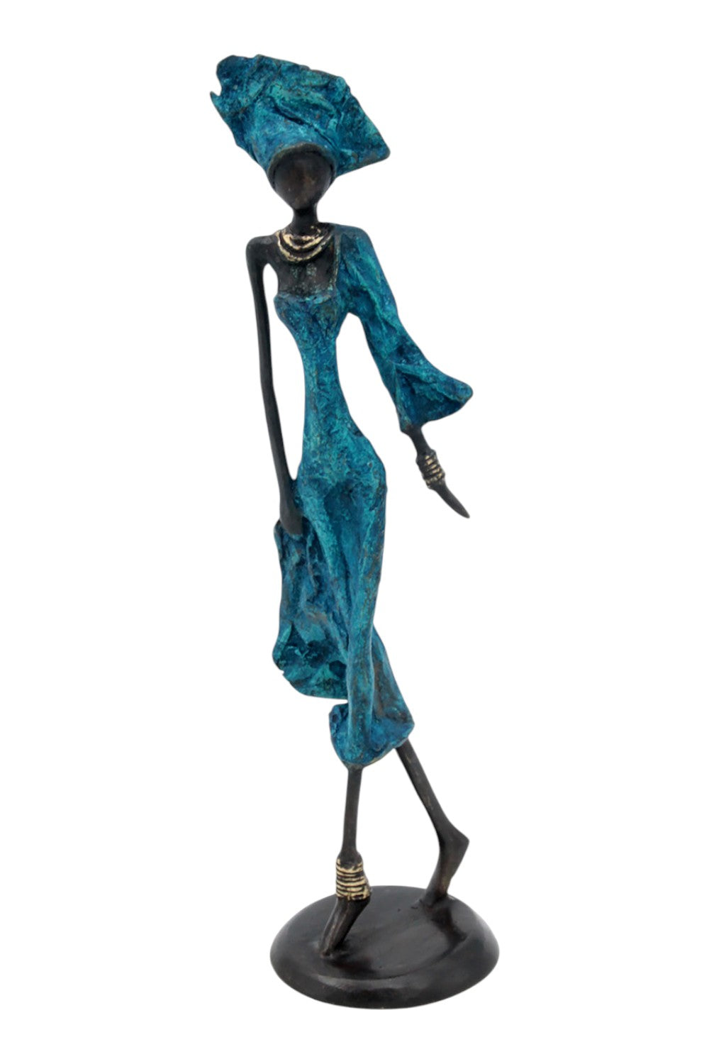 Bronze 35 cm bleu n°19 