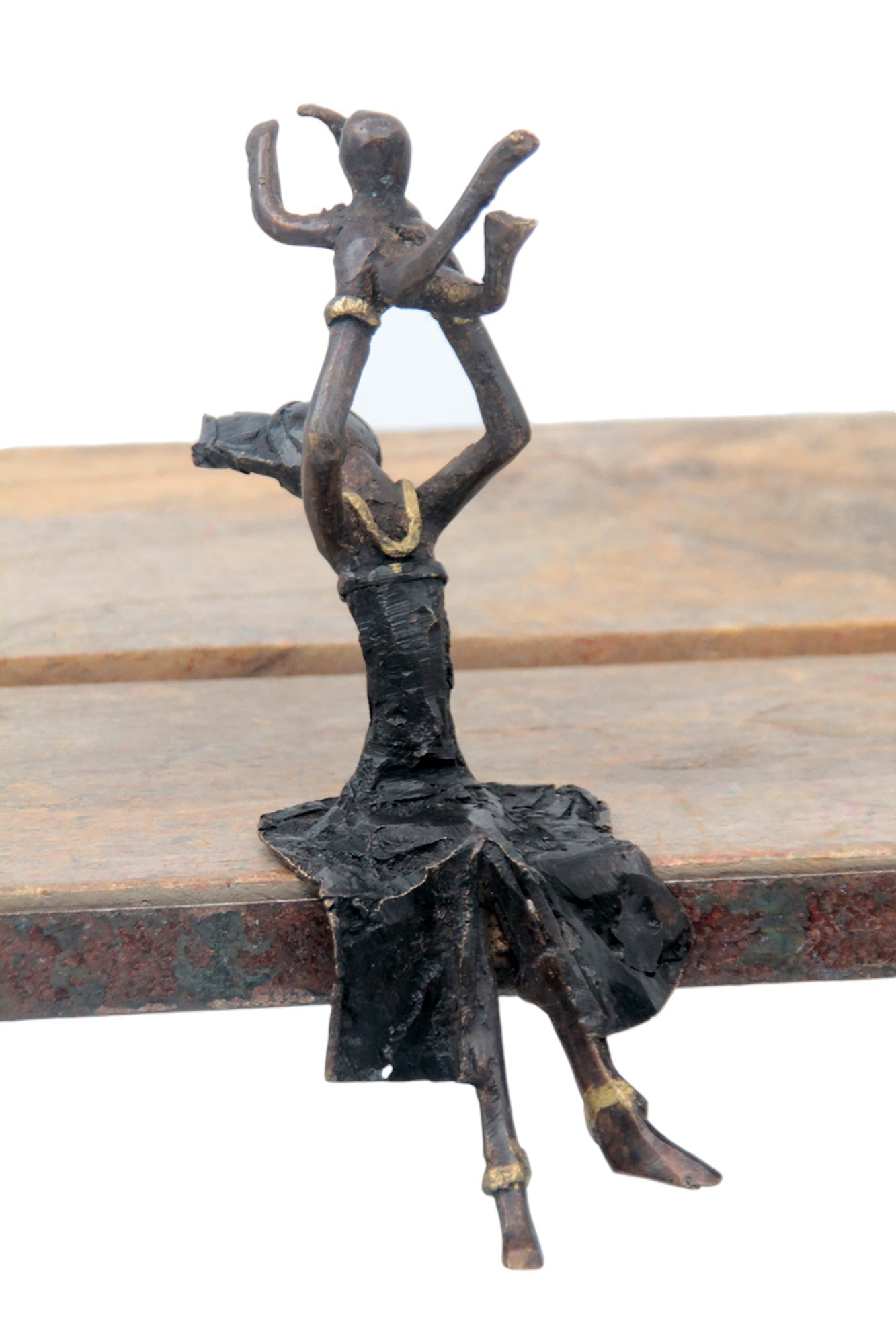 Bronze assis 15 cm noir n°16 Bronzes d'Afrique