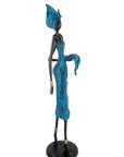 Bronze Issouf 70 cm bleu n°1 