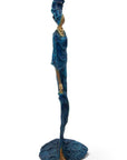 Bronze sans socle 55 cm bleu n°2 