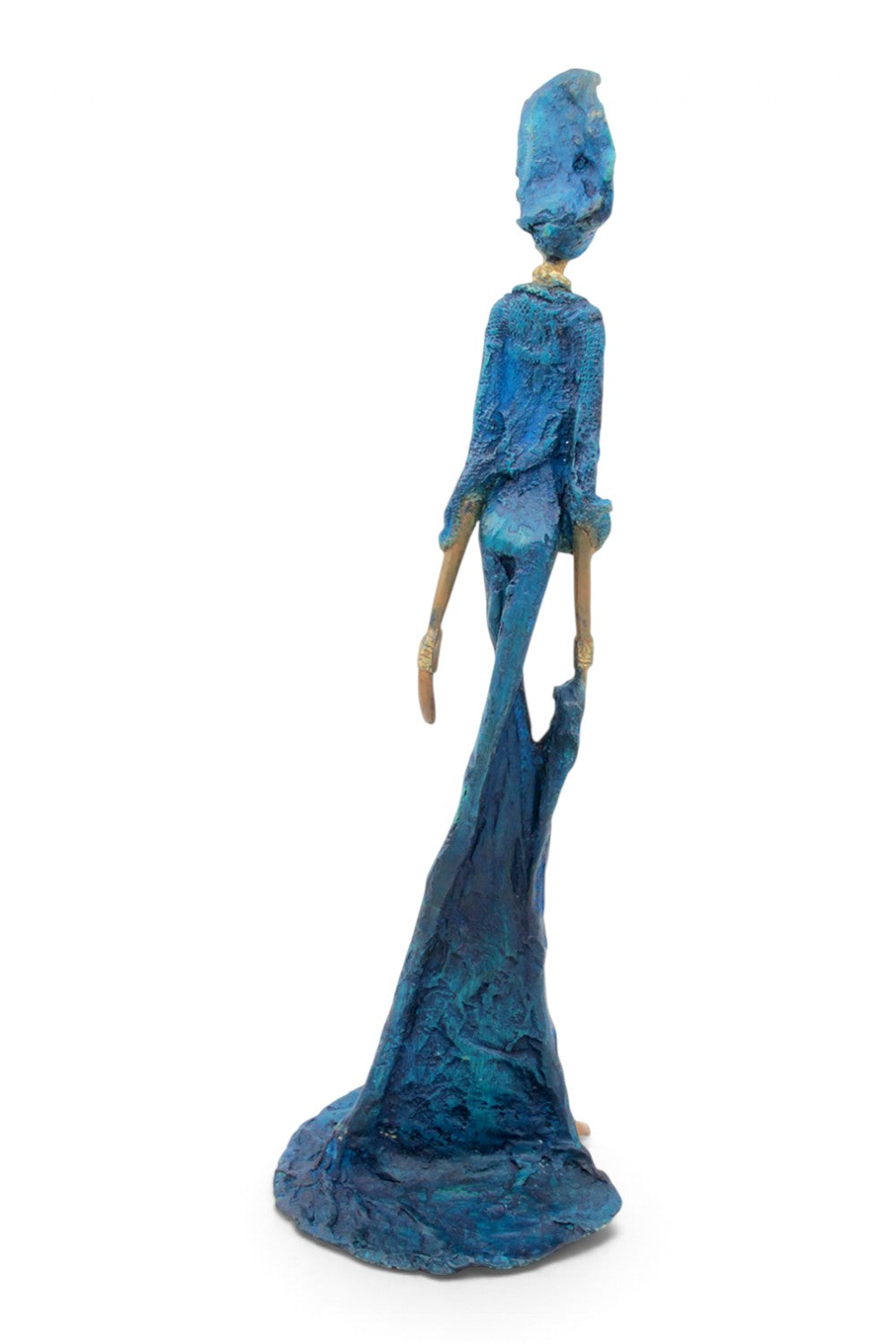 Bronze sans socle 55 cm bleu n°2 