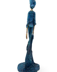 Bronze sans socle 55 cm bleu n°2 