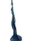 Bronze sans socle 55 cm bleu n°2 