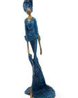 Bronze sans socle 55 cm bleu n°2 